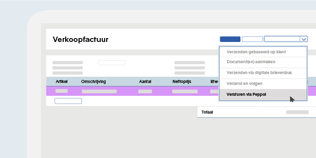 Altijd inclusief e-facturatie